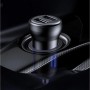 АЗП з FM-модулятором Baseus T Shaped S-16 Car Bluetooth MP3 Player Black (CCMT000201)