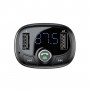 АЗП з FM-модулятор Baseus T Shaped S-09 Car Bluetooth MP3 Player Black (CCMT000301)