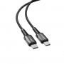 Кабель ACEFAST C1-09 USB-C to USB-C aluminum alloy audio/video transmission full-featured data cable Black (AFC1-09B)