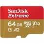 microSDXC (UHS-1 U3) SanDisk Extreme A2 64Gb class 10 V30 (R170MB/s,W80MB/s) (adapter SD) (SDSQXAH-064G-GN6MA)