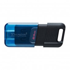 Flash Kingston USB 3.2 DT 80M 64GB Type-C Black/Blue (DT80M/64GB)