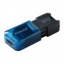 Flash Kingston USB 3.2 DT 80M 64GB Type-C Black/Blue (DT80M/64GB)