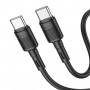 Кабель HOCO X83 Type-C to Type-C Victory 60W charging data cable Black (6931474770929)