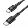 Кабель HOCO X83 Type-C to Type-C Victory 60W charging data cable Black (6931474770929)