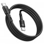 Кабель HOCO X83 Type-C to Type-C Victory 60W charging data cable Black (6931474770929)