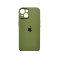 Чехол накладка Silicone Case Full Camera Protection для iPhone 14- army green