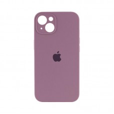 Чехол накладка Silicone Case Full Camera Protection для iPhone 14- amethyst