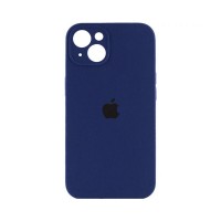 Чехол накладка Silicone Case Full Camera Protection для iPhone 15 Plus- blue cobalt