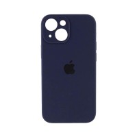 Чехол накладка Silicone Case Full Camera Protection для iPhone 15- midnight