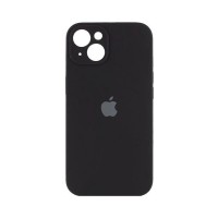 Чехол накладка Silicone Case Full Camera Protection для iPhone 15 Plus- black