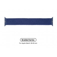 Ремінець ArmorStandart Braided Solo Loop для Apple Watch 38/40/41mm Atlantic Blue Size 4 (132 mm) (ARM58067)