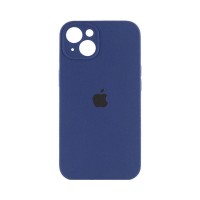 Чехол накладка Silicone Case Full Camera Protection для iPhone 14- navy blue
