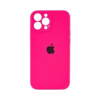 Чехол накладка Silicone Case Full Camera Protection для iPhone 14 Pro Max- hot pink