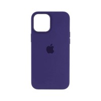 Чехол накладка Silicone Case Full для iPhone 12 Pro Max- dark purple
