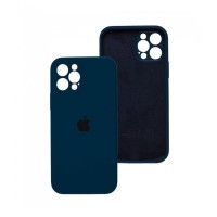 Чехол накладка Silicone Case Full Camera Protection для iPhone 15 Pro- blue cobalt