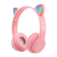 Bluetooth наушники CAT Ear P47M LED- персиковый