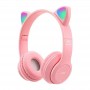 Bluetooth наушники CAT Ear P47M LED- персиковый