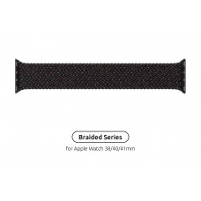 Ремінець ArmorStandart Braided Solo Loop для Apple Watch 38/40/41mm Black Unity Size 6 (144 mm) (ARM64896)