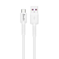 Кабель Avantis AC-85t Silicone USB – Type-C- белый