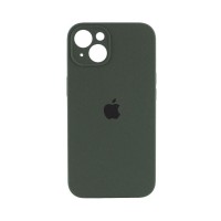 Чехол накладка Silicone Case Full Camera Protection для iPhone 13- dark green