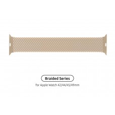 Ремінець ArmorStandart Braided Solo Loop для Apple Watch 42/44/45/49mm Beige Size 10 (172 mm) (ARM64903)