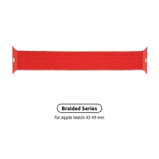 Ремінець ArmorStandart Braided Solo Loop для Apple Watch 42/44/45/49mm Red Size 8 (160 mm) (ARM58082)