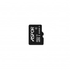 Карта памяти Aspor MicroSDHC 64GB UHS-III (Class 10) (только карта)