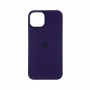 Чехол накладка Silicone Case Full with Magsafe для Apple iPhone 14- Berry Purple