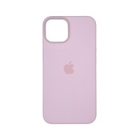Чехол накладка Silicone Case Full with Magsafe для Apple iPhone 14- Chalk Pink