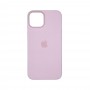 Чехол накладка Silicone Case Full with Magsafe для Apple iPhone 14- Chalk Pink