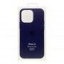 Чехол накладка Silicone Case Full with Magsafe для Apple iPhone 14- Storm Blue