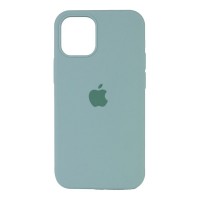 Чехол накладка Silicone Case Full для iPhone 12 Mini- grey blue