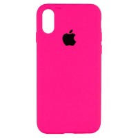Чехол накладка Silicone Case Full для iPhone XR- pink