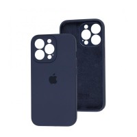 Чехол накладка Silicone Case Full Camera Protection для iPhone 15 Pro- midnight