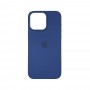 Чехол накладка Silicone Case Full with Magsafe для Apple iPhone 15- Storm Blue