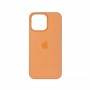 Чехол накладка Silicone Case Full with Magsafe для Apple iPhone 15- Orange