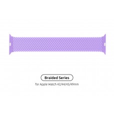 Ремінець ArmorStandart Braided Solo Loop для Apple Watch 42/44/45/49mm Lavender Grey Size 8 (160 mm) (ARM64911)