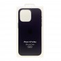 Чехол накладка Silicone Case Full with Magsafe для Apple iPhone 15 Pro Max- Midnight