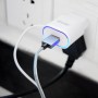 Сетевое зарядное устройство Aspor A802 1USB/1A LED + USB кабель Lightning- белый