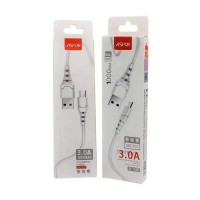 Кабель Aspor A100 USB – Micro Fast Charge 3A/1м- белый