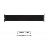 Ремінець ArmorStandart Braided Solo Loop для Apple Watch 42/44/45/49mm Charcoal Size 10 (172 mm) (ARM58074)