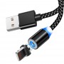 Кабель Aspor 360 Pro USB – Lightning 2.4A/1м magnetic- черный