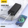 Портативное зарядное устройство Aspor A306 Fast Charge 30000 mAh- черный