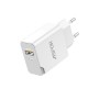 Сетевое зарядное устройство Aspor A822 Fast Charger (18W QC3.0 1USB/3A) + USB кабель Type-C- белый