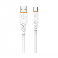 Кабель Aspor A127 Quick Charge USB – Type-C (6A/1м)- белый