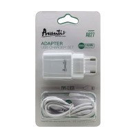 Сетевое зарядное устройство Avantis A827 (1USB/2.4A) + USB кабель Type-C- белый