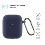 Чохол ArmorStandart Ultrathin Silicone Case With Hook для Apple AirPods 2 Dark Blue (ARM59681)