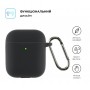 Чохол ArmorStandart Ultrathin Silicone Case With Hook для Apple AirPods 2 Black (ARM59679)