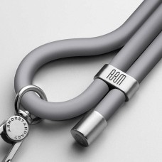 Ремінець для смартфону ArmorStandart Silicone Rope Titanium Grey with Grey holder (ARM76276)