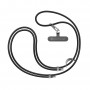 Ремінець для смартфону ArmorStandart Silicone Rope Titanium Black with Grey holder (ARM76273)